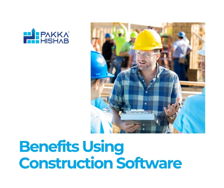 construction and software dashboard PakkaHishab